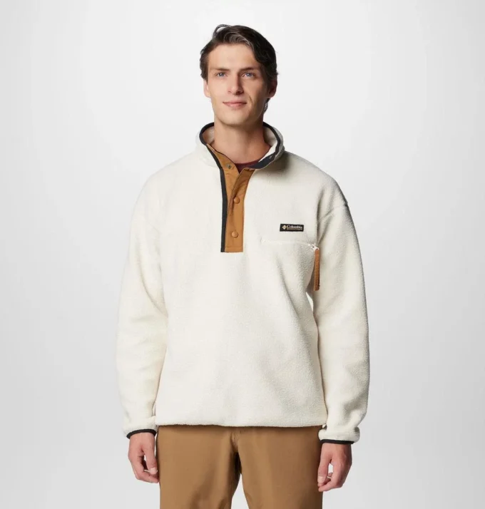 Jersey de lana con medio broche Helvetia™ II para hombre