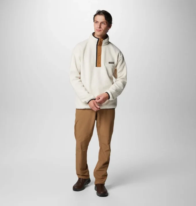 Jersey de lana con medio broche Helvetia™ II para hombre