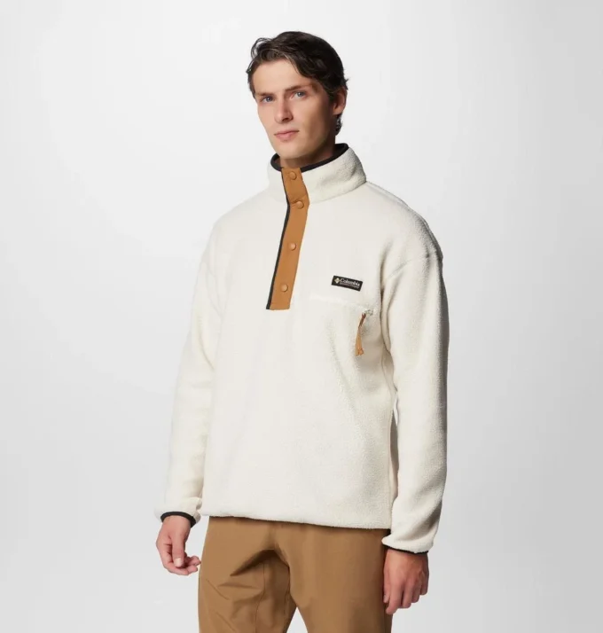 Jersey de lana con medio broche Helvetia™ II para hombre
