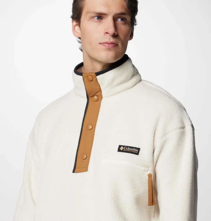 Jersey de lana con medio broche Helvetia™ II para hombre