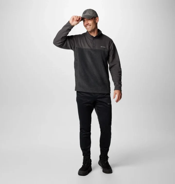 Jersey de lana con medio broche II Steens Mountain™ para hombre