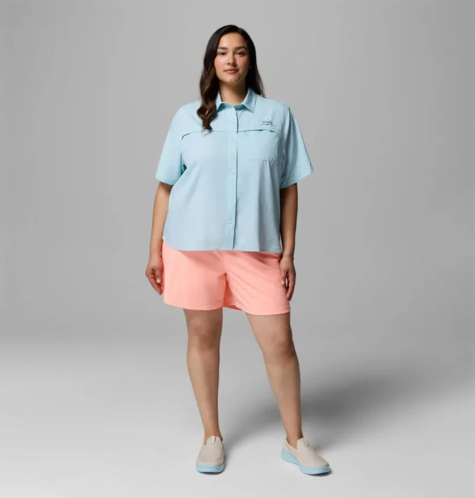 Mujer PFG Castback™ Tejido de manga corta – Talla grande Mujer PFG Castback™ Tejido de manga corta – Talla grande