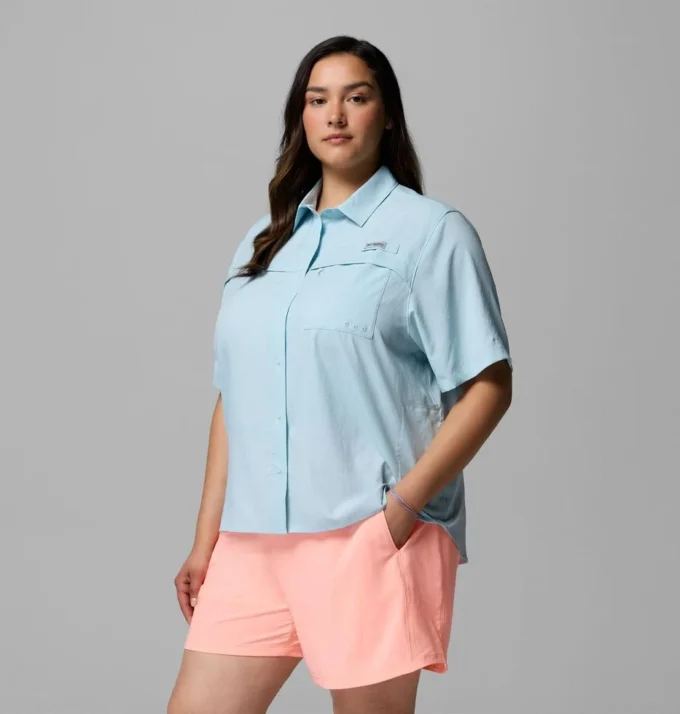 Mujer PFG Castback™ Tejido de manga corta – Talla grande Mujer PFG Castback™ Tejido de manga corta – Talla grande