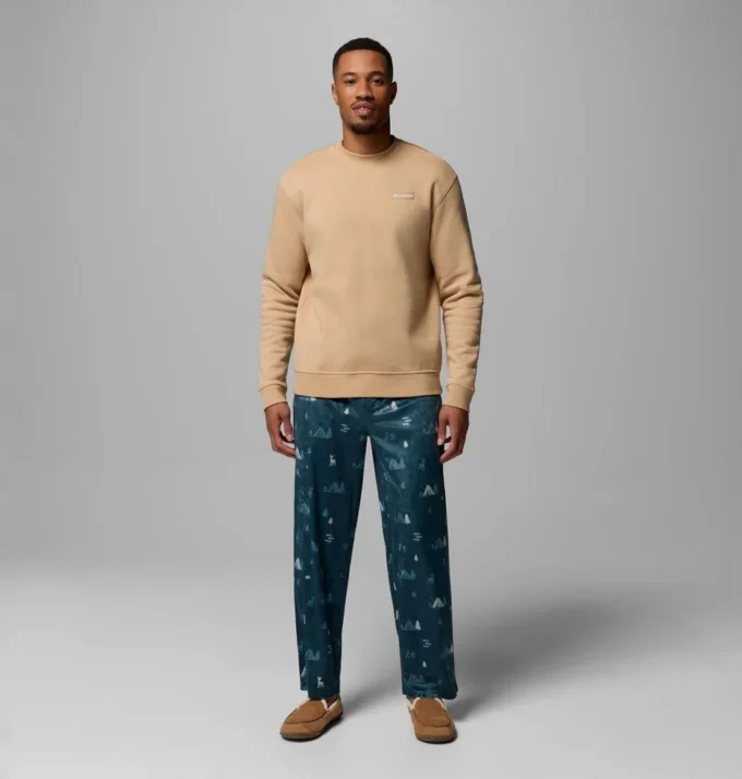 Pantalones de pijama de felpa Minky para hombre
