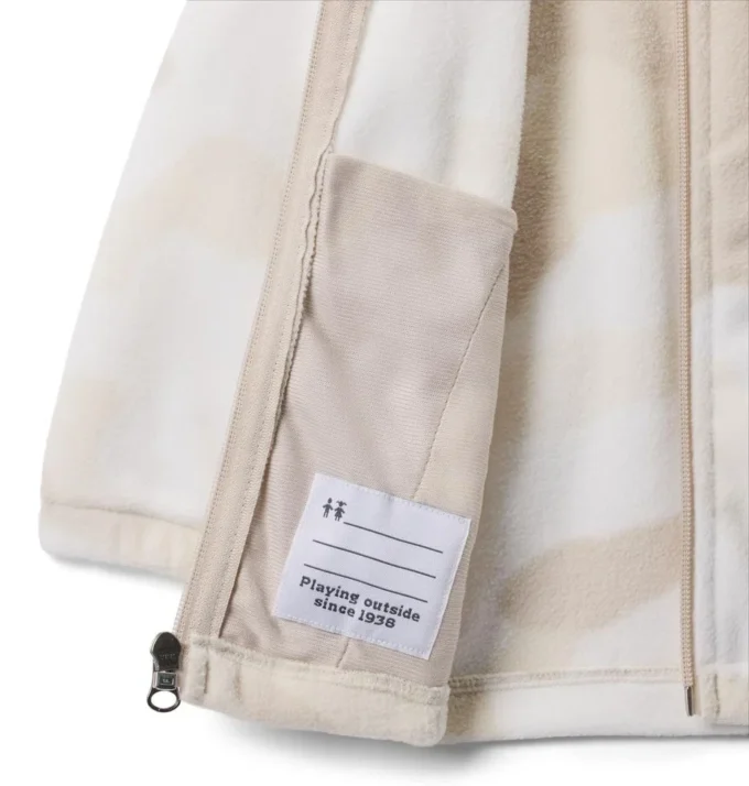 Polo de lana con estampado y cremallera completa Castle Dale™ para niño pequeño