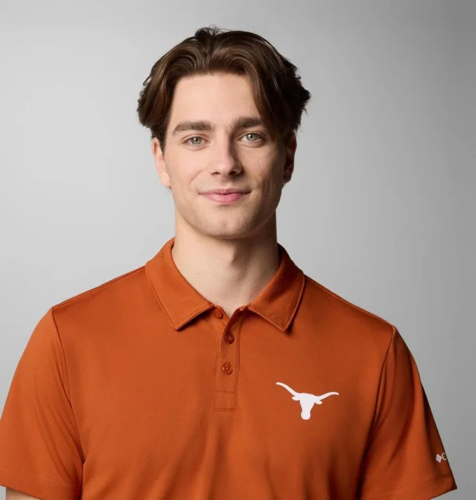 Polo universitario Fair Catch™ para hombre – Texas Polo universitario Fair Catch™ para hombre – Texas