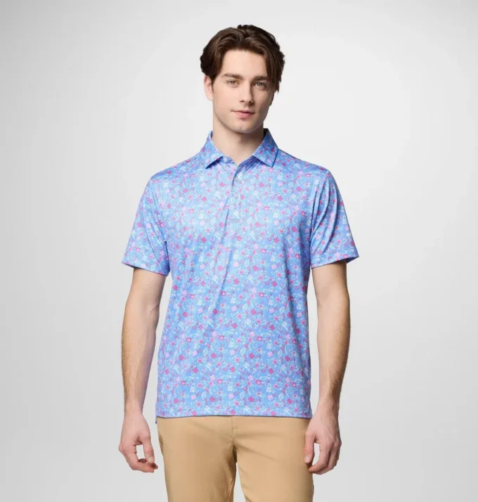 Polo verde campo para hombre