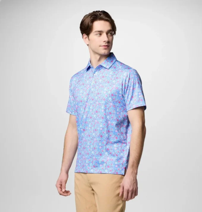 Polo verde campo para hombre
