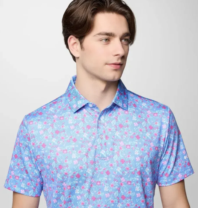 Polo verde campo para hombre
