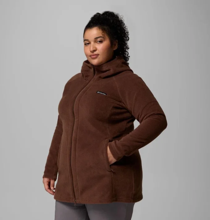 Sudadera con capucha larga de forro polar Benton Springs™ II para mujer – Tallas grandes
