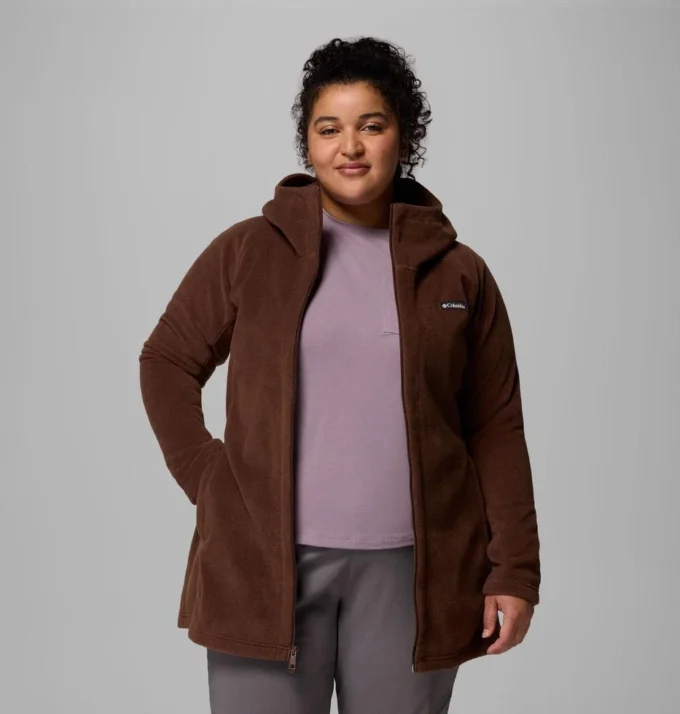 Sudadera con capucha larga de forro polar Benton Springs™ II para mujer – Tallas grandes