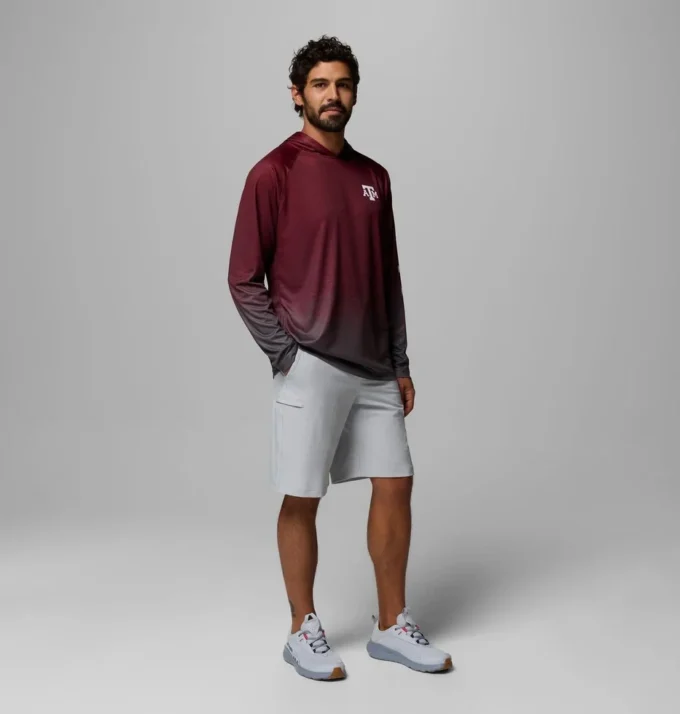 Sudadera con capucha PFG Super Terminal Tackle™ para hombre – Texas A&M Sudadera con capucha PFG Super Terminal Tackle™ para hombre – Texas A&M
