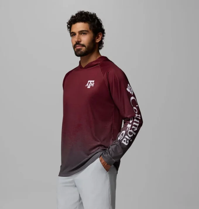 Sudadera con capucha PFG Super Terminal Tackle™ para hombre – Texas A&M Sudadera con capucha PFG Super Terminal Tackle™ para hombre – Texas A&M