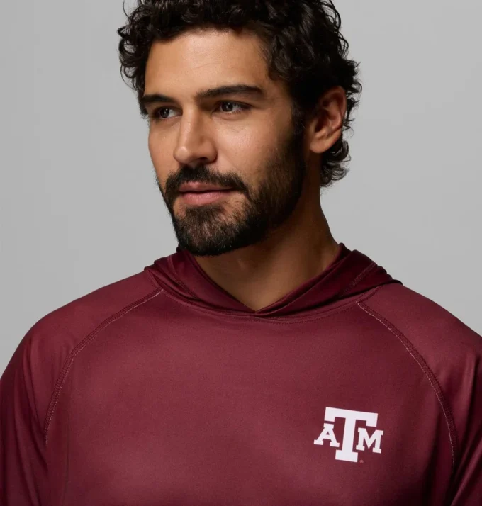 Sudadera con capucha PFG Super Terminal Tackle™ para hombre – Texas A&M Sudadera con capucha PFG Super Terminal Tackle™ para hombre – Texas A&M