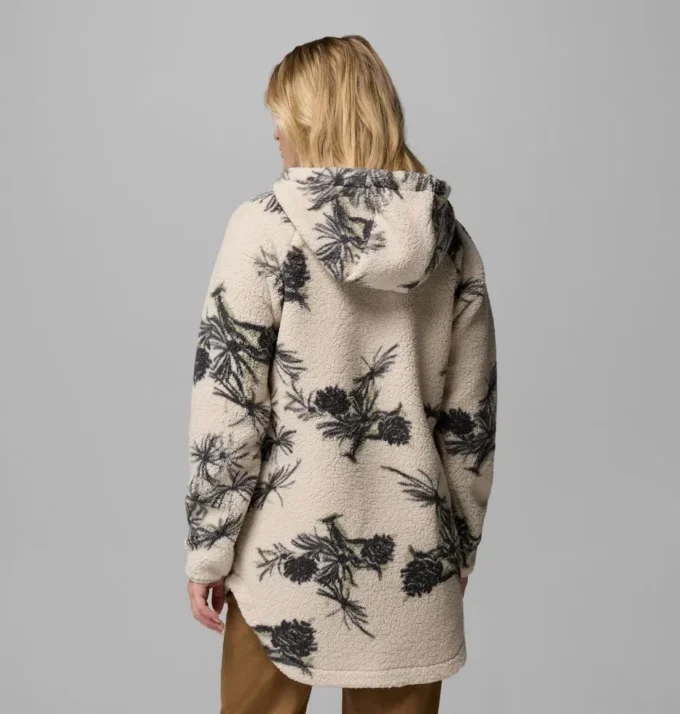 Sudadera con capucha y cremallera completa estampada Women Winter Warmth™ Sudadera con capucha y cremallera completa estampada Women Winter Warmth™