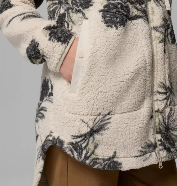 Sudadera con capucha y cremallera completa estampada Women Winter Warmth™ Sudadera con capucha y cremallera completa estampada Women Winter Warmth™