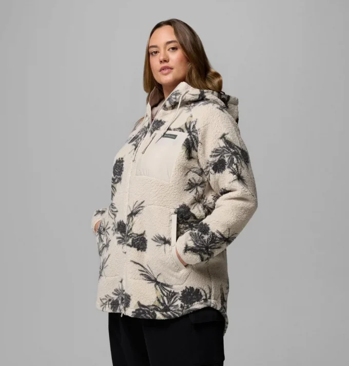 Sudadera con capucha y cremallera completa estampada Women Winter Warmth™ – Talla grande Sudadera con capucha y cremallera completa estampada Women Winter Warmth™ – Talla grande