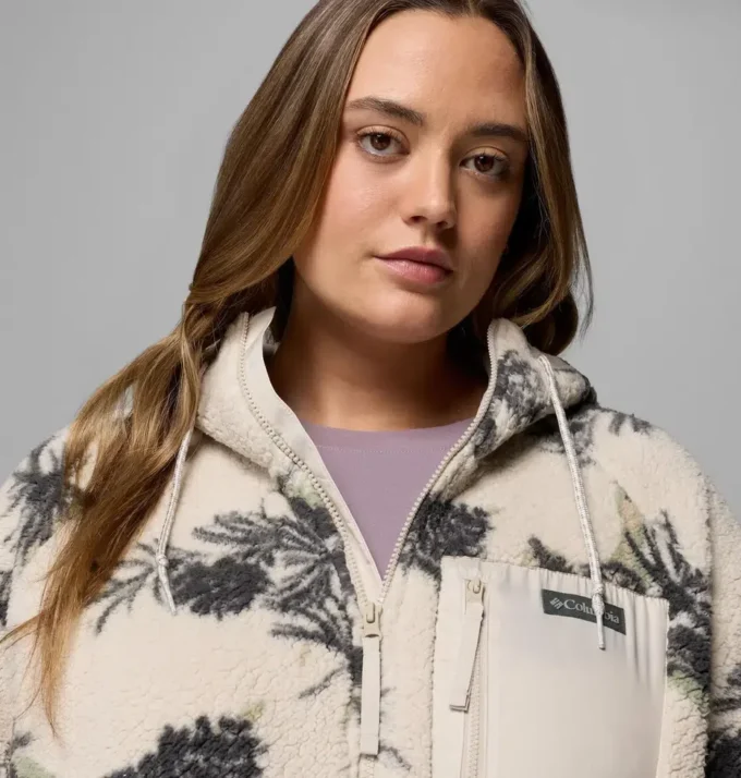 Sudadera con capucha y cremallera completa estampada Women Winter Warmth™ – Talla grande Sudadera con capucha y cremallera completa estampada Women Winter Warmth™ – Talla grande