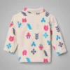 Sudadera con cremallera completa y estampado Castle Dale™ para niñas bebés