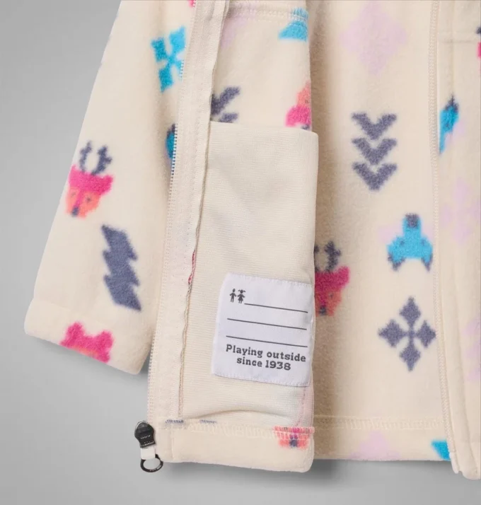 Sudadera con cremallera completa y estampado Castle Dale™ para niñas bebés
