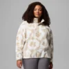 Sudadera corta con estampado Helvetia™ II y medio cierre de botones para mujer Sudadera corta con estampado Helvetia™ II y medio cierre de botones para mujer