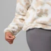 Sudadera corta con estampado Helvetia™ II y medio cierre de botones para mujer Sudadera corta con estampado Helvetia™ II y medio cierre de botones para mujer