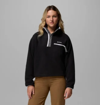 Sudadera corta de lana con medio broche Helvetia™ II para mujer Sudadera corta de lana con medio broche Helvetia™ II para mujer