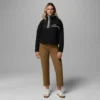 Sudadera corta de lana con medio broche Helvetia™ II para mujer