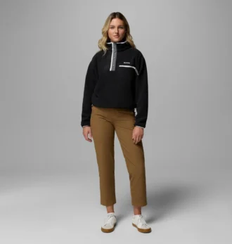 Sudadera corta de lana con medio broche Helvetia™ II para mujer Sudadera corta de lana con medio broche Helvetia™ II para mujer