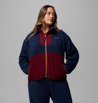 Sudadera de felpa con cremallera completa Sequoia Grove™ para mujer – Tallas grandes