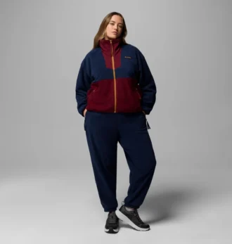 Sudadera de felpa con cremallera completa Sequoia Grove™ para mujer – Tallas grandes