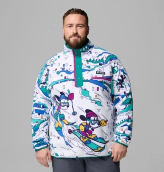 Sudadera de felpa con medio broche CSC x Disney para hombre – Talla grande