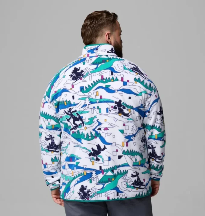 Sudadera de felpa con medio broche CSC x Disney para hombre – Talla grande Sudadera de felpa con medio broche CSC x Disney para hombre – Talla grande