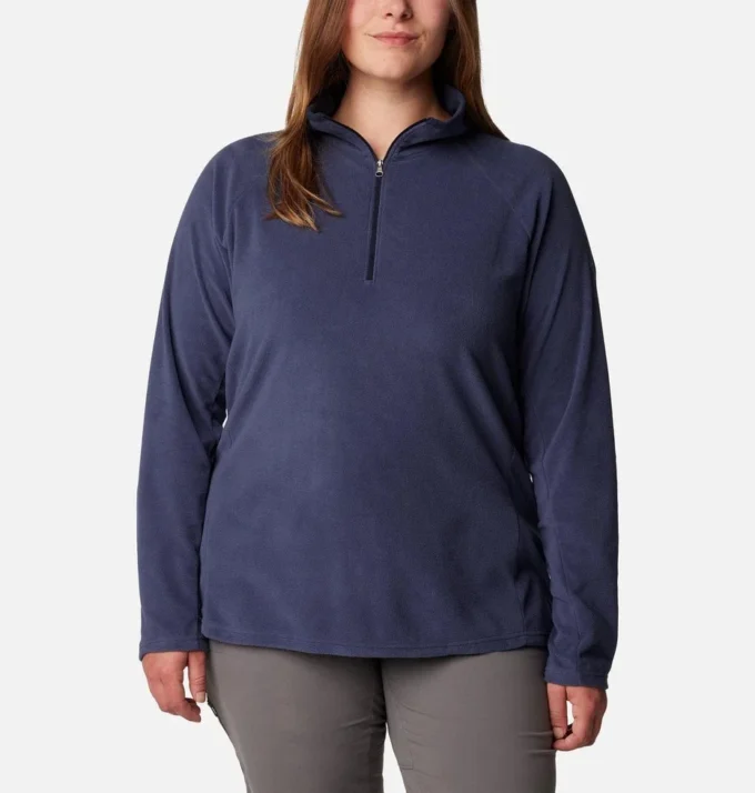 Sudadera de lana con media cremallera Glacial™ IV para mujer – Tallas grandes
