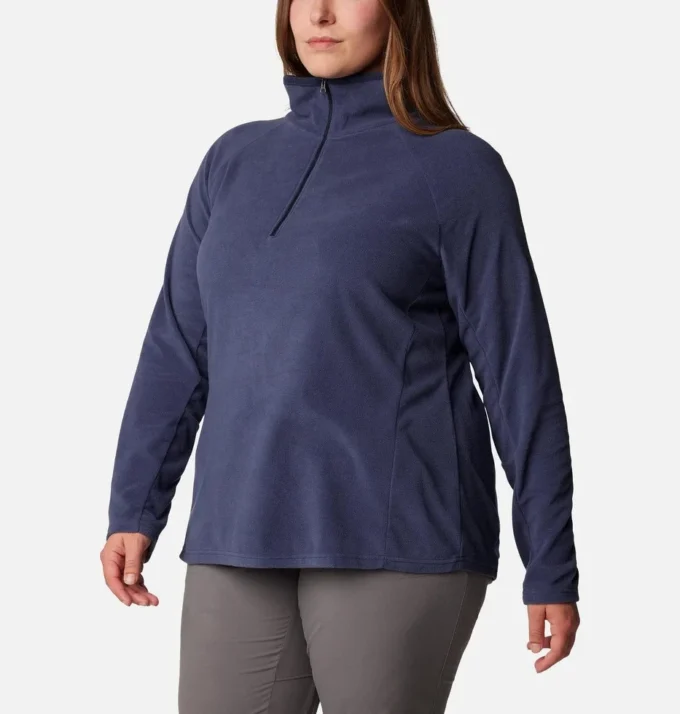 Sudadera de lana con media cremallera Glacial™ IV para mujer – Tallas grandes