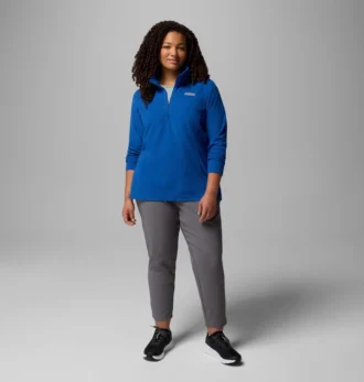 Sudadera de lana con media cremallera Lake Aloha™ para mujer – Tallas grandes