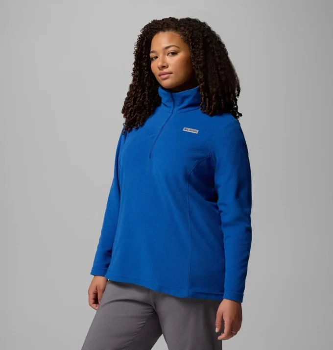 Sudadera de lana con media cremallera Lake Aloha™ para mujer – Tallas grandes Sudadera de lana con media cremallera Lake Aloha™ para mujer – Tallas grandes