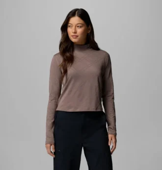 Sudadera de manga larga con cuello alto Granite Point™ para mujer