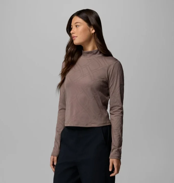 Sudadera de manga larga con cuello alto Granite Point™ para mujer