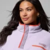 Suéter corto de lana con medio broche Helvetia™ II para mujer – Talla grande Suéter corto de lana con medio broche Helvetia™ II para mujer – Talla grande