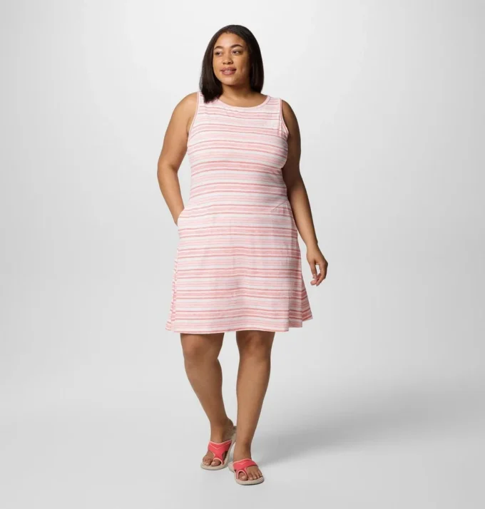 Vestido estampado Chill River™ para mujer – Tallas grandes Vestido estampado Chill River™ para mujer – Tallas grandes