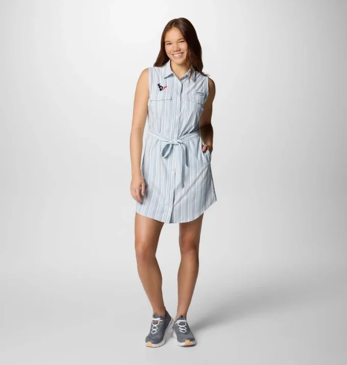 Vestido tejido PFG Sun Drifter™ II para mujer – Houston Texans Vestido tejido PFG Sun Drifter™ II para mujer – Houston Texans