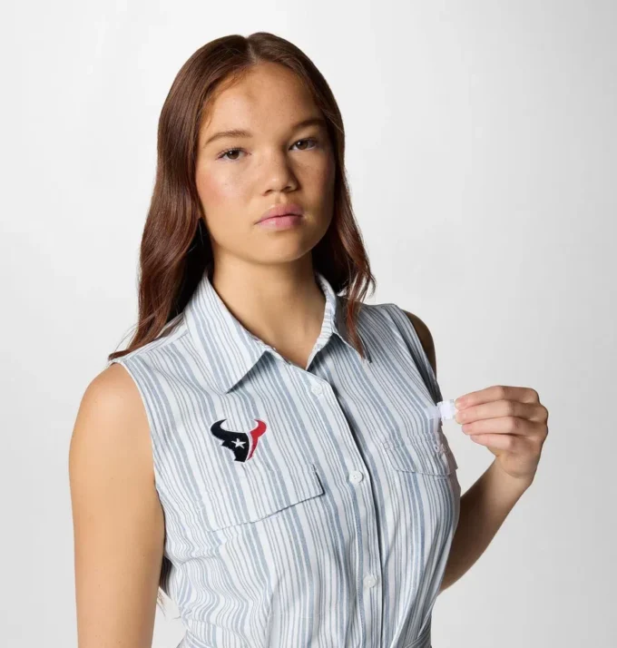 Vestido tejido PFG Sun Drifter™ II para mujer – Houston Texans Vestido tejido PFG Sun Drifter™ II para mujer – Houston Texans