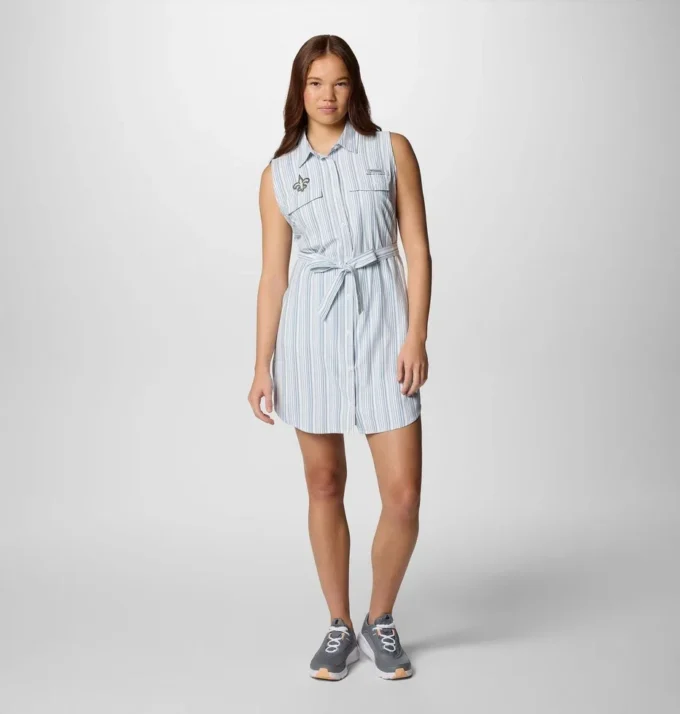 Vestido tejido PFG Sun Drifter™ II para mujer – New Orleans Saints Vestido tejido PFG Sun Drifter™ II para mujer – New Orleans Saints